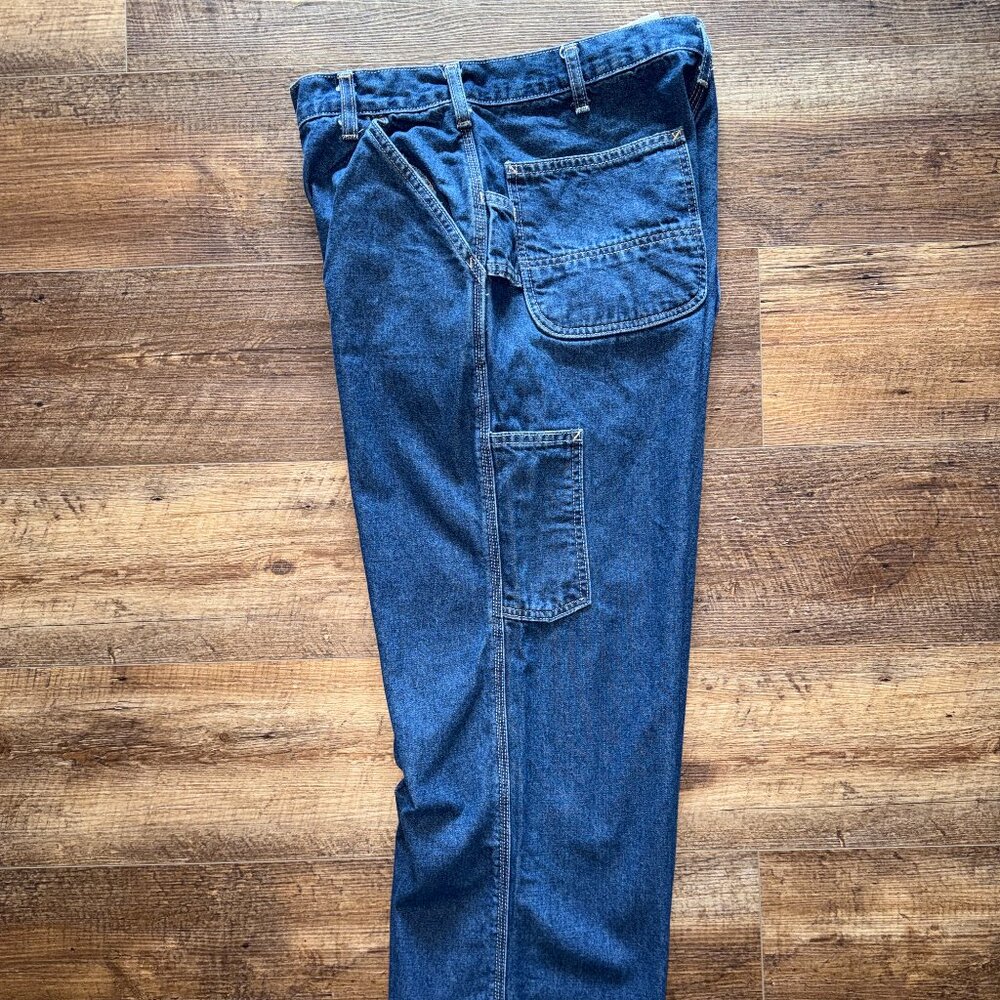 Carhartt Men's FR Signature Denim Dungaree NWOT 34X30 - Picture 4 of 14